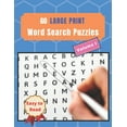 thumbnail image 1 of 60 Large Print Word Search 60 Large Print Word Search Puzzles: Easy to read and great brain training, Book 1, (Paperback), 1 of 1