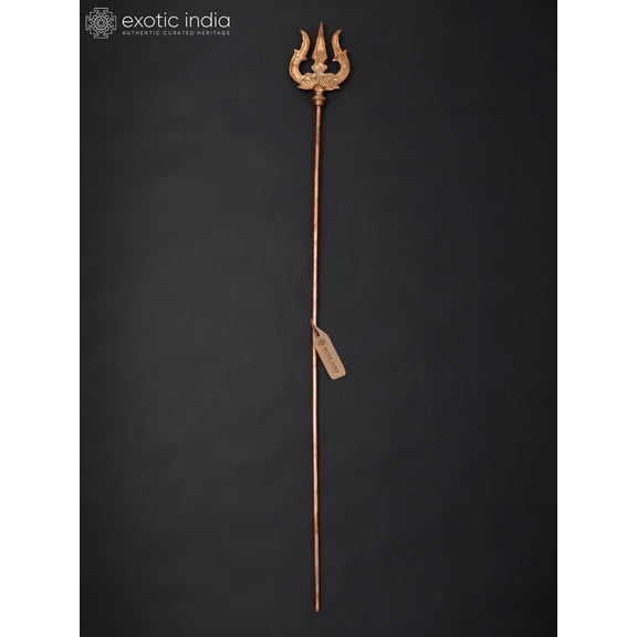 60" Large Size Lord Shiva's Trident (Trishul) | Copper