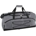 thumbnail image 1 of 26 Inch 60 Liter Weekender Overnight Duffel Shoulder Bag for Men, Women, Teens, Gym, Travel, Sports and Recreation in Gray, 1 of 6