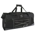 thumbnail image 1 of 26 Inch 60 Liter Weekender Overnight Duffel Shoulder Bag for Men, Women, Teens, Gym, Travel, Sports and Recreation in Black, 1 of 6