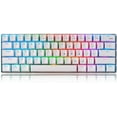 60 Mechanical Gaming Keyboard, Rgb Backlit Mini Keyboard, 61 Keys Anti