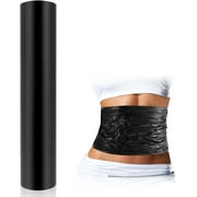 60 Meters Black Plastic Body Wrap, Body Wraps Plastic Slimming Wrap Workout Body Wrap Film,Workout and Sweat Enhancer Cellulite Wrap Exercise Body Wrap (1 Roll)