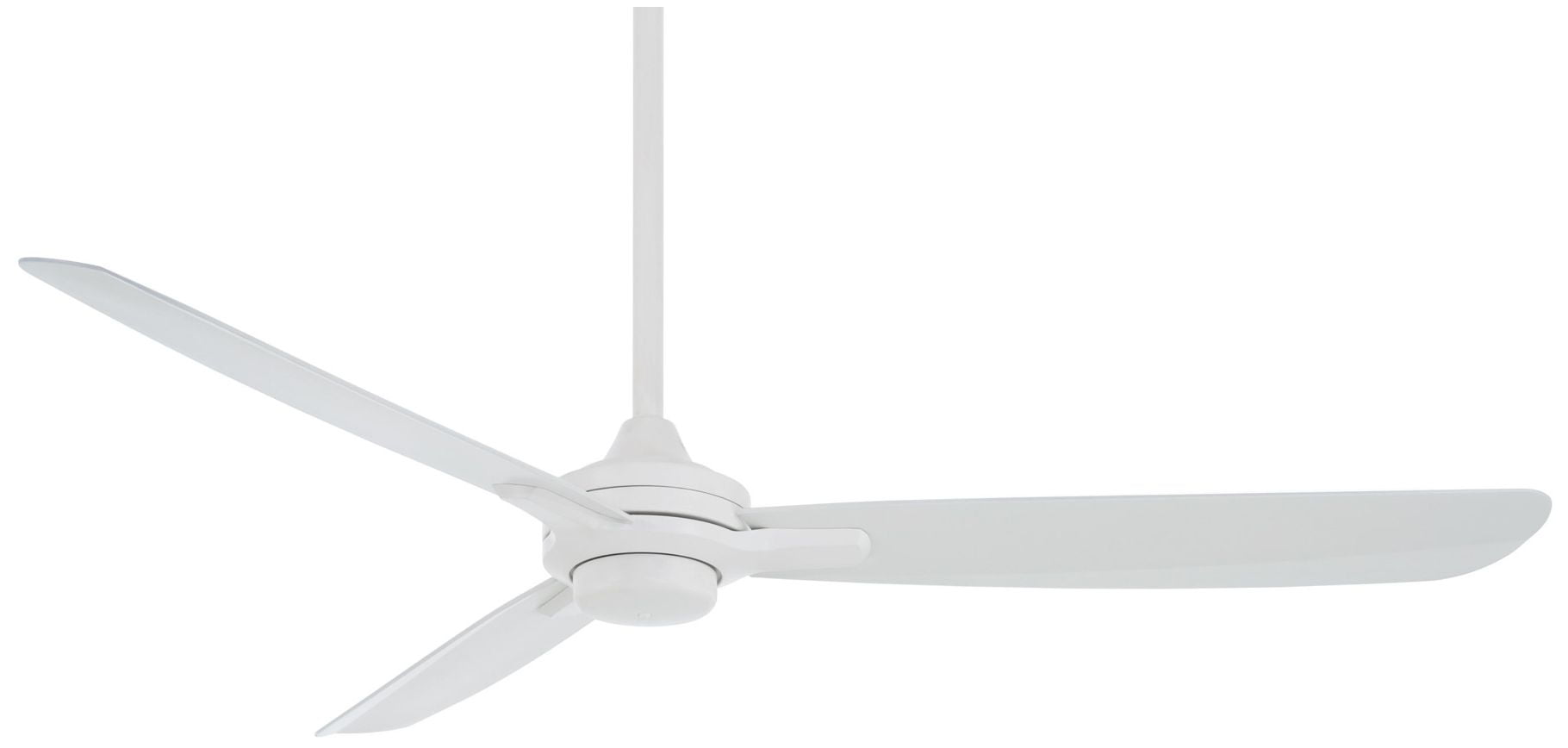 60" Minka Aire Rudolph Flat White Outdoor Ceiling Fan with Remote