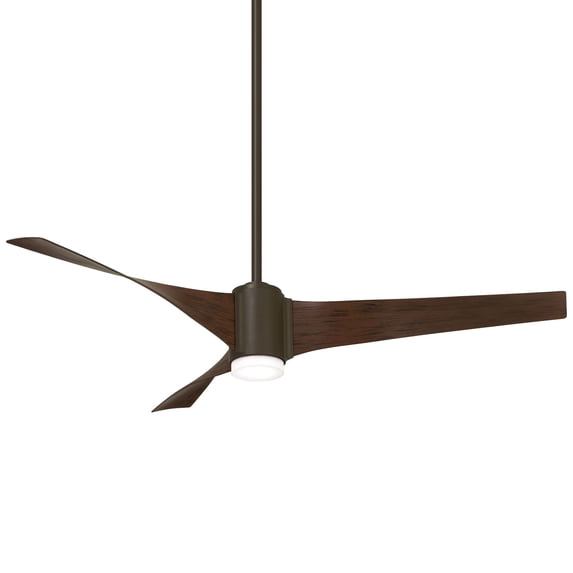 60" Minka Aire Triple Oil Rubbed Bronze LED Ceiling Fan with Remote
