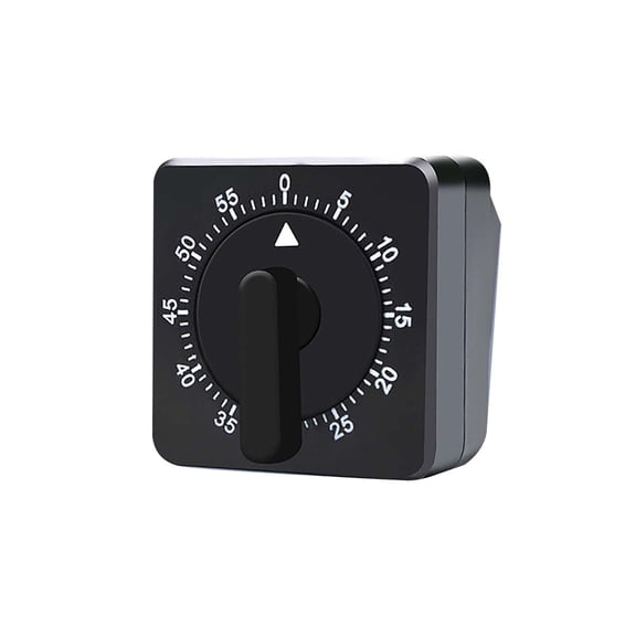 60-Minute Mechanical Countdown Timer with Loud Alarm, No Battery Analog Kitchen Timer for Cooking, Studying, Meetings and Workouts