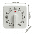 60 Minute Mechanical Kitchen Timer - Loud Alarm Visual Countdown Timer ...