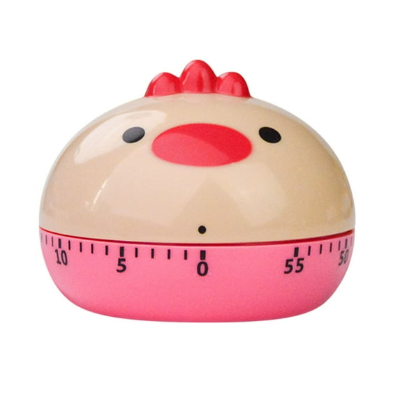 60-Minute Mechanical Kitchen Timer - Retro Cooking Countdown Timer, Decorative Home Kitchen Timer, Easy-to-Use Manual Timer for Baking Cooking Steaming