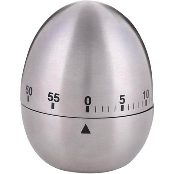 60 Minute Mechanical Kitchen Timer, Wind-Up Design, No Batteries Needed, Perfect for Boiling Eggs & Tasks, Cooking Essential Tool