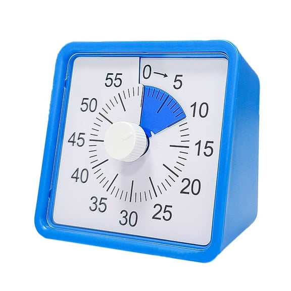 60 Minute Visual Timepiece for Kids, Visual Countdown Timepiece for Kitchen Pomodoro Timepiece with Silent Operation
