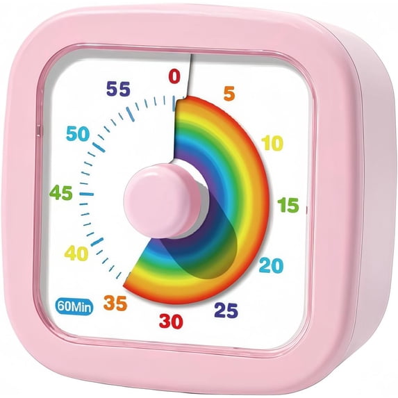 60-Minute Visual Timer, Countdown Timer for Kids and Adults, Kitchen ...