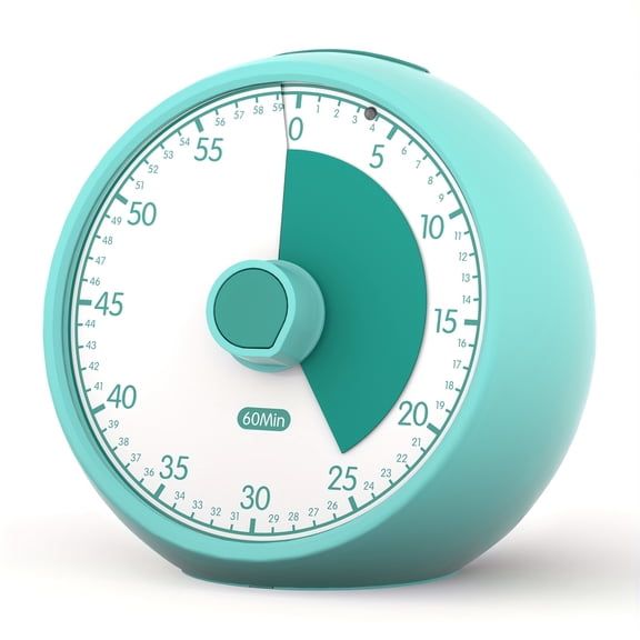 60-Minute Visual Timer, Ideal for Homeschooling, Time Management Tool with Silent Functionality, Suitable for Kitchen, Office, And Classroom Use
