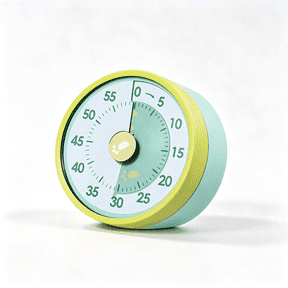 60 Minute Visual Timer for Kids and Classroom – 3.15 Inch Stainless Steel Magnetic Kitchen Timer, Mechanical Countdown Clock for Toddlers, No Batteries Needed