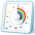 thumbnail image 1 of 60 Minute Visual Timer for Kids, Countdown Classroom Office Kitchen with 'Rainbow' Pattern Design, Pomodoro Silent Operation (Batteries Included), 1 of 3