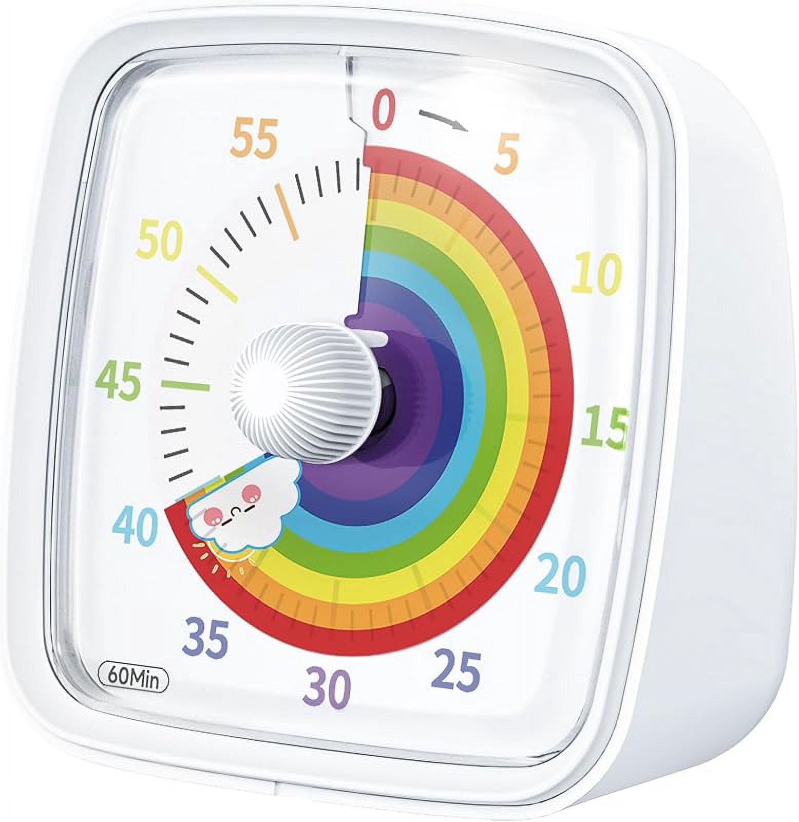 60-Minute Visual Timer with Night Light, Countdown Timer for Classroom ...