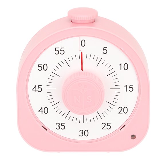 60 Minute Visual Timer for Kids & Adults - Pink, Time Management Tool for Home, School, and Work (4.33 inches / 11 cm)