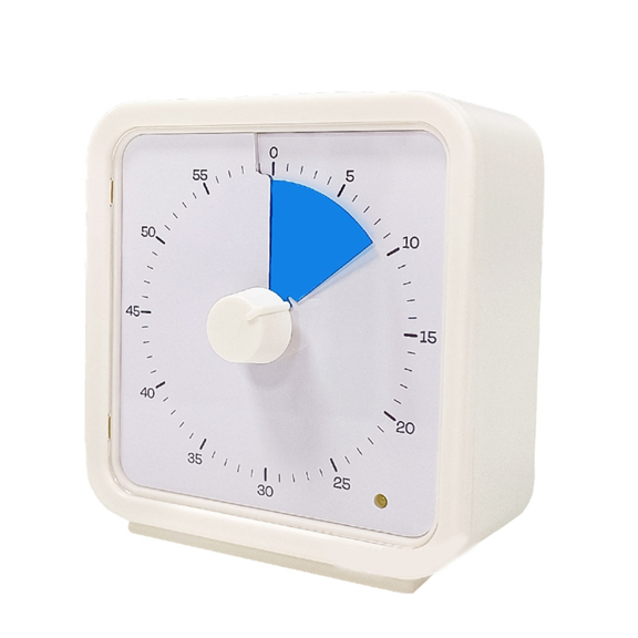 60-Minute Visual Timer for Kids, Time Management Tool Study Classroom Timer, Pomodoro with Silent Operation Blue