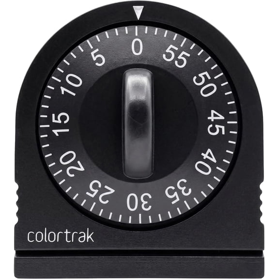60 Minute Wind Up Timer, Visual Mechanical Timer, from 0 to 60 Minutes, for Kitchen, Hair Color Processing, Tanning Time, Kids' Home and Classroom Activities or Timeouts, Black