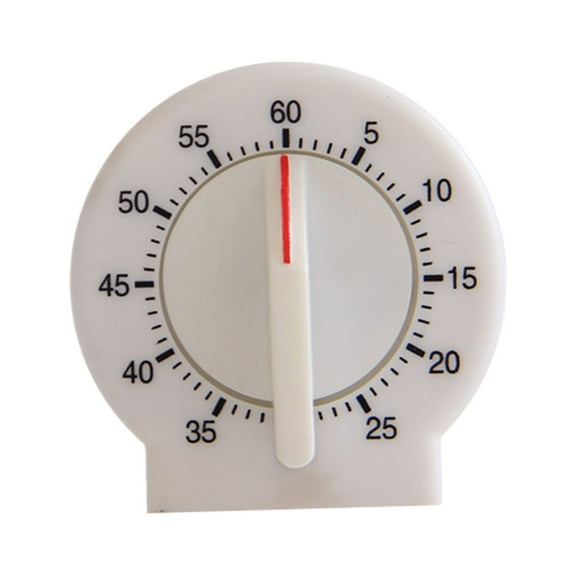 60-Minute Wind Up Timer with Single Chime - Visual Timer for Home, Kitchen, Classroom, 1 Ct