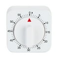 thumbnail image 1 of 60 Minutes Kitchen Cook Square Timer Mechanical Countdown Alarm Clock Reminder, 1 of 4