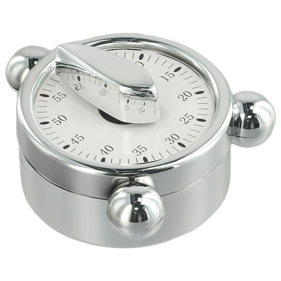 60 Minutes Mechanical Timer Kitchen Baking Cooking Reminder Loud Alarm Clock