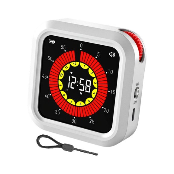 60 Minutes Visual Countdowns Timer,Mechanical Kitchen Timer Clock with Backing Classroom Visual Timers