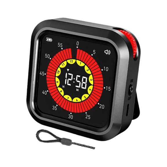 60 Minutes Visual Countdowns Timer,Mechanical Kitchen Timer Clock with Backing Classroom Visual Timers