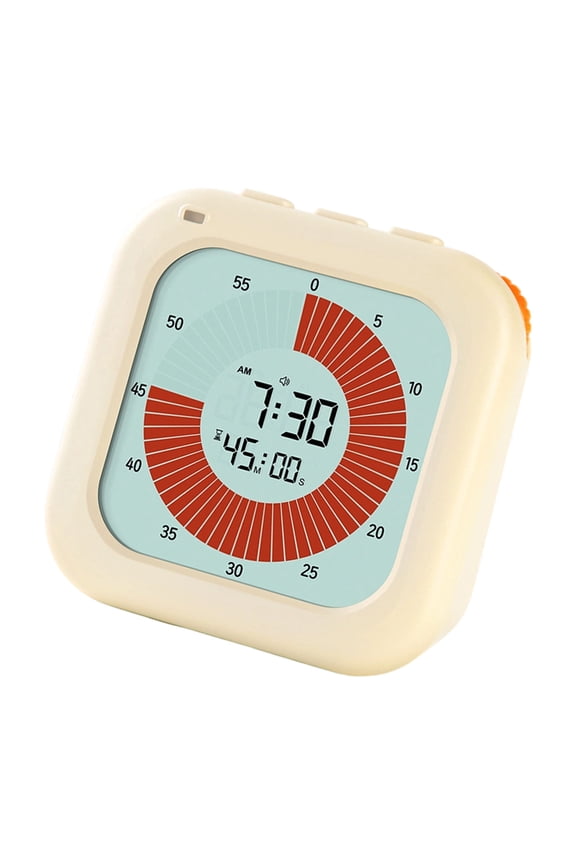 60 Minutes Visual Timers For Kids Study Times Management Quiet Alarm Clock With LCD Screen And Rotating Knob