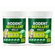 60 Natural Peppermint Oil Rodent Repellent Balls, Plant-Based Mouse and Rat Deterrent for Indoor Outdoor Home Garden Garage, Long-Lasting Pest Control
