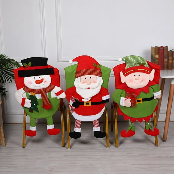 Up to 60% Off, Christmas Dining Chair Covers, Christmas Chair Back Covers, Kitchen Chair Covers, Suitable For Christmas Holiday Festive Decoration, Christmas Decorations