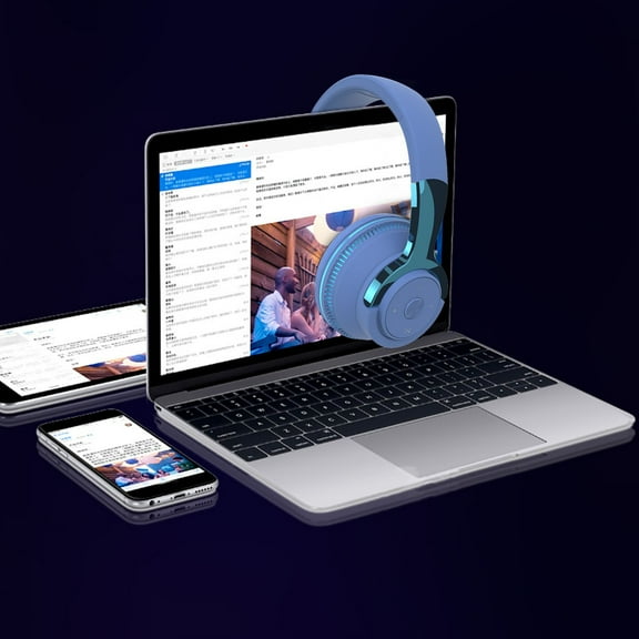 Up to 60% Off, Sale, Wireless Bluetooth Headphones, Subwoofer Noise Cancelling Earphone with Microphone Bluetooth Stereo Headset Over Ear Lightweight Headset for Pc Laptop Travel Office