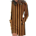 thumbnail image 1 of Up to 60% Off! Dress pstuiky Dresses for Women, Women Printed Hoodie Dress Long Sleeve Crew Neck Dress Knee Length Dress Oversized Sweatshirt Jumper with Pockets Leisure Orange XL, 1 of 5