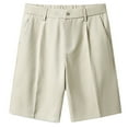 thumbnail image 1 of Ganfancp Mens Shorts, Men Shorts Classic Exercise Golf Shorts Cotton Cargo Shorts Men's Summer Beach Shorts with Pockets Leisure Khaki XXL, 1 of 2
