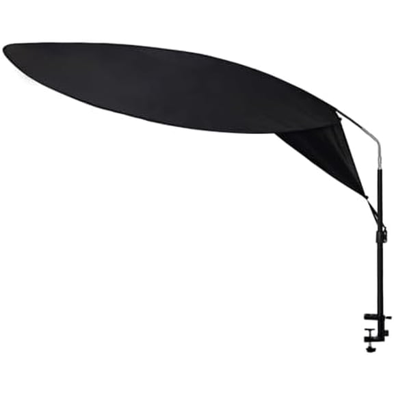 60" Office Cubicle and Desk Shade, Idea for Office Cubicles and Desk Canopy, Black Light-Proof Shade Designed for Light Sensitive Workers$$Office