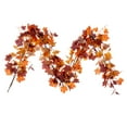 thumbnail image 1 of Vickerman 60" Artificial Orange Fall Maple Leaf Garland, 1 of 4