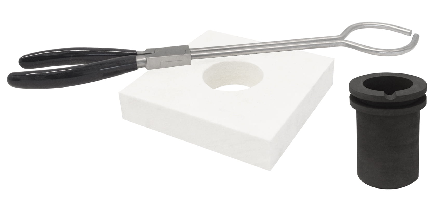 60 Oz TableTop QuikMelt Deluxe Topper Kit with Flange, Tongs, & Crucible Jewelry Making Precious Metal Craft Tool - FUR-0129