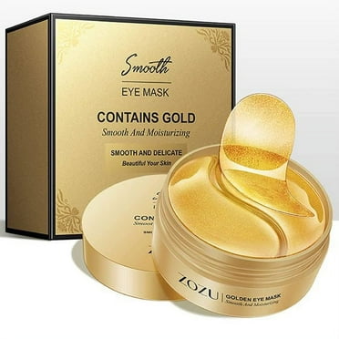 60 PCS 24k Gold Avocado Under Eye Patches, Anti-Aging Collagen Hyaluronic Acid Under Eye Mask for Removing Dark Circles, Puffiness & Wrinkles, Under Eye Treatment for Men and Women