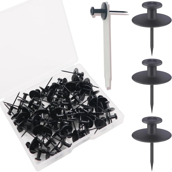 60 PCS Double Headed Picture Hanging Nails, Wall Hangers Without Nails, Thumb Tacks for Wall Hangings Picture, Renter Friendly Decor Push Pins for Tapestry Frame Art