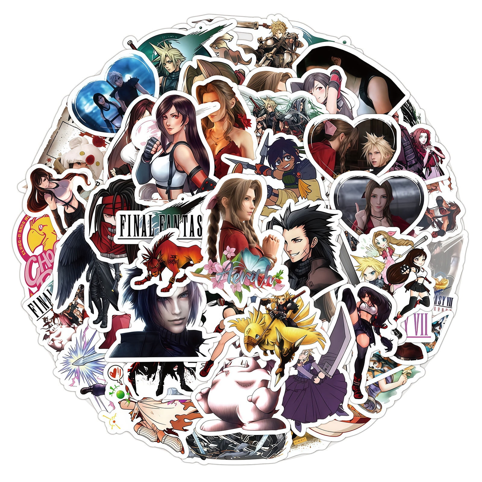 Final Version Sticker 60 PCS For Final Fantasy Games Theme Water Bottle Stickers for Teens ...