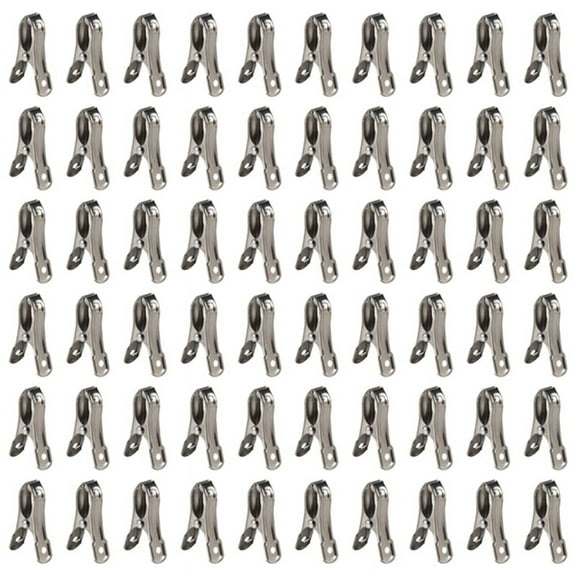 60 PCS Garden Clips,Greenhouse Clamps Made of Stainless Steel for Netting,Garden Hoops or Greenhouse Hoops