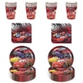 thumbnail image 1 of 60 PCS Mcqueen Tableware Sets Includes 20 PCS Paper Plates 20 PCS Napkins 20PCS Cups for Cars Party Decorations, 1 of 3