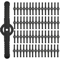60 PCS String Trimmer Head Blades Replace, Weed Eater Wacker Blades Plastic Replacement, Universal Weed Warrior Trimmer Head, Cutter Accessories for Cordless Grass Trimmer Lawn Mowers, Black