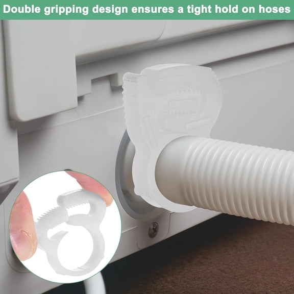 60 Pack 1/4 in Rope Light Clips p-Style Mounting Clips Plastic Cable Clamps for Wire Management(White-60p, 1/4)