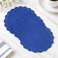 60 Pack 13.5 Inch Round Blue Paper Doilies Disposable Table Mats ...