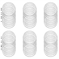 thumbnail image 1 of 60 Pack 4 Inch Silver Dream Catcher Metal Rings Floral Hoops Wreath Macrame Creations Ring for Crafts DIY, 1 of 5