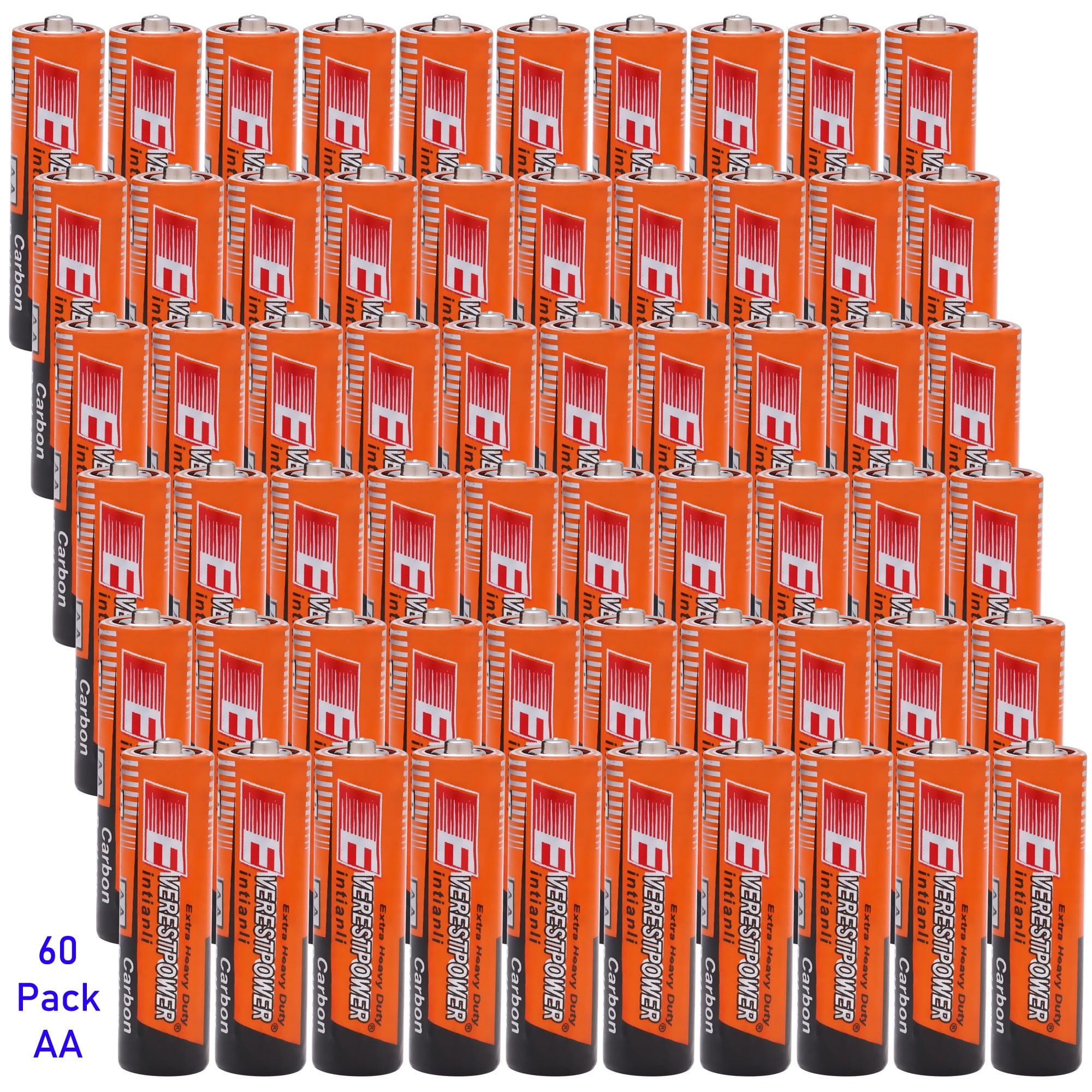 60 Pack AA Battery Everest Power 1.5v Long Lasting Double A