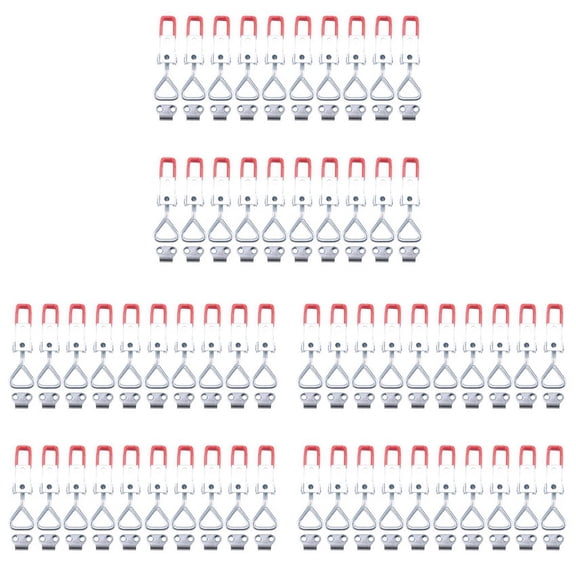 60 Pack Adjustable Toggle Latch Clamp 4001, 330 Lbs Holding Capacity, Heavy Duty Quick Release Pull Latch Toggle Clamp