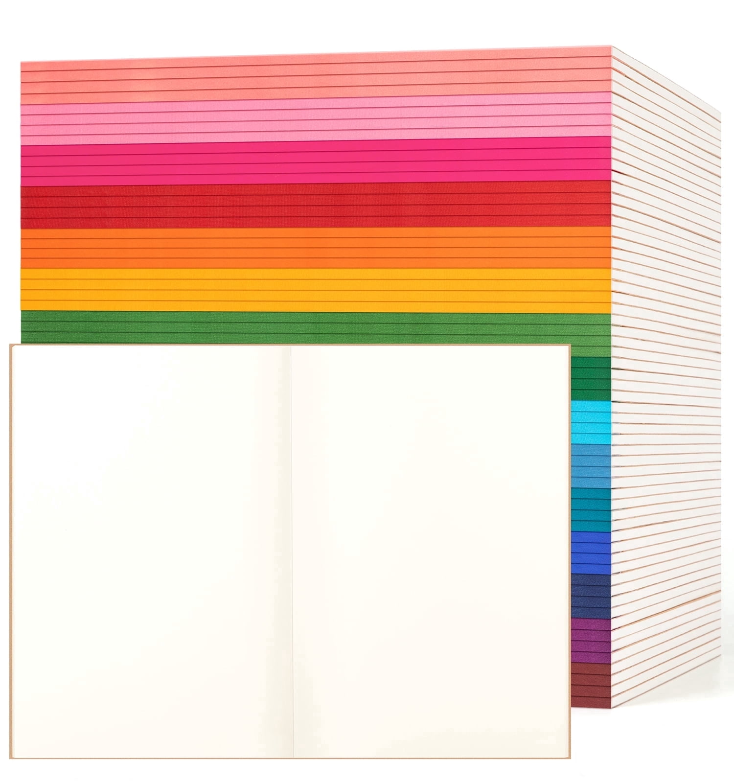 60 Pack Blank Notebook Journals Bulk, A5 Unlined Paper Composition ...