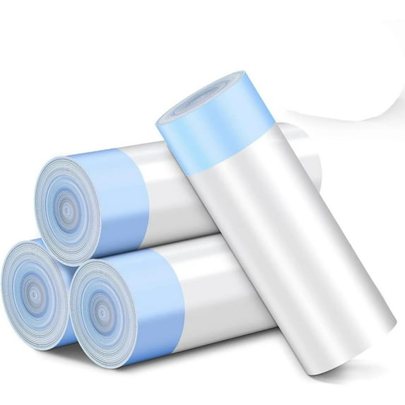 60 Pack Cat Litter Bags with Drawstring, Compatible with Litter-Robot 3/4 Heavy Duty Cat Litter Box Liners Waste Bags Replacement