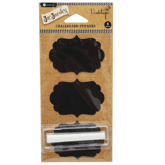 60 Pack Chalkboard Stickers with Chalk, Scalloped Edge Design, Writable Labels for Organizing, Decorating, Message Boards, Reusable Surface, Includes White Chalk, Ideal for Home, Office, Events, Bulk