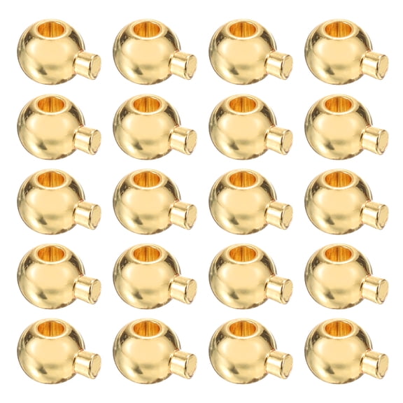 60 Pack Crimp Beads, Spacer Bead Covers for Jewelry Making Necklace Ends Accessories, Gold